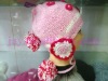 Wholesale crochet knitted beanie for girls