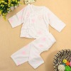 infant wear baby rompers safe environmental 100% white pure organic pima cotton posh romper