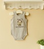 2011 summer baby clothing romper 100% cotton embroider bodysuit