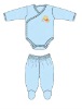Wholesale 2011 fashion knit new born baby body set