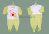 100% cotton lovely baby romper with print