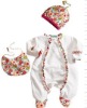 2011 fashion cotton baby lace rompers