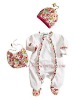 hot!!100%cotton baby lace rompers