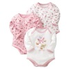 Wholesale lovely cotton long sleeves baby romper,baby clothes