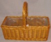 Wholesale willow stoeage basket with lining