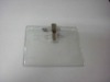 soft pvc badge holder with alligator clip