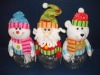 christmas plastic candy jar santa snowman decoration