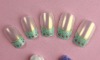 Wholesale 24pcs soft green lace tip nail kit
