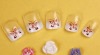Wholesale red butterfly white tip clear nail kit (24 pcs)