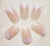 Wholesale flower pattern tip bare nail kit (24 pcs)