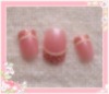 Wholesale leopard tip rose pink nail kit (24 pcs)