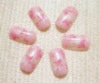 Wholesale white pink flower bare nail kit (24 pcs)