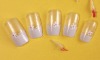 Wholesale 24pcs flower light pink tip clear nail kit