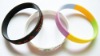 Wholesale silicone rubber logo print or debossed&embossed bracelet grow in dark tie-dye band