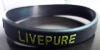 Embossed silicon rubber wristbands