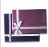 Paper Gift Box with Cover Lamination and Embossing Surfaces