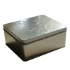 Metal tin with embossing
