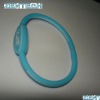 Embossed silicone wristband