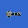 LG name brand embossed metal logo