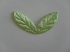 Wholesale 2 Connected Ultrasonic Embossing Satin leaves