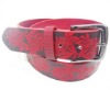 Wholesale Western Style Embossed Calfskin Leather Lady Fashion Belt (NCG0026)