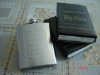 stainless steel hip flask with embossed logo