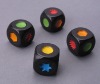 Wholesale Plastic dice with embossed pattern