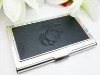 Metal embossment name card holder