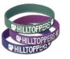 Wholesale customized silicone rubber bracelets, logo can be printed/debossed/embossed