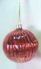 Wholesale Christmas tree hanging ball ornament, antique red color