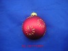 Wholesale Christmas hand-painted ball, glass ball christmas decoration ,christmas ball