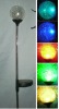Wholesale solar cracked glass ball with stainless steel stake