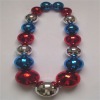 Wholesale 100mm VINTAGE PLASTIC CHRISTMAS ORNAMENT GLASS DISCO BALL NECKLACE