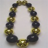 Wholesale 100mm VINTAGE PLASTIC CHRISTMAS ORNAMENT GLASS DISCO BALL NECKLACE