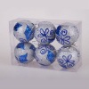 Wholesale LOT OF 24 BLUE CHRISTMAS BALL ORNAMENTS DECORATION NEW IN BOX!