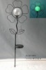 solar garden ball with metal stand
