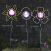 solar garden ball with metal stand
