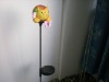 solar cat garden ball with metal stand