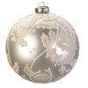 Wholesale Flocked Christmas Glass Ball Xmsb-35