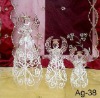 Wholesale hand painted blown glass christmas Angel Ag-38