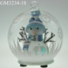 glass christmas ball with LED light