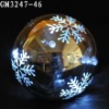 glass christmas laser carved pattern ball