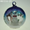 glass Christmas ball with LED light