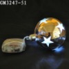 glass christmas laser carved pattern ball