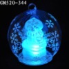 glass christmas ball with LED light