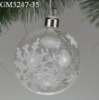 glass christmas ball with LED light