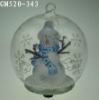 glass christmas ball with LED light