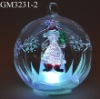 glass Christmas ball with LED light