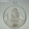 glass christmas ball with LED light