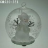 christmas snowman ball with LED light